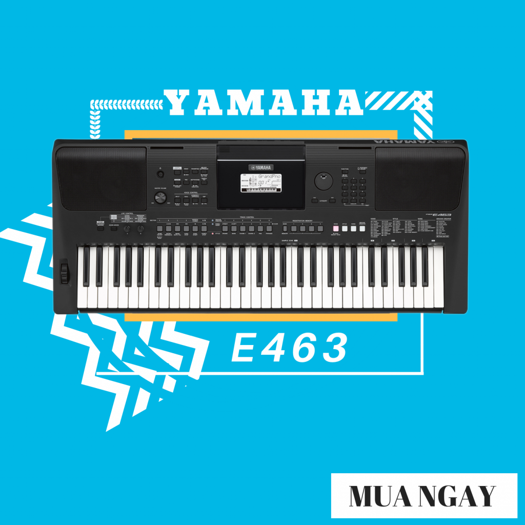 đàn organ casio 61 phím độ bền cao yamaha psr e463